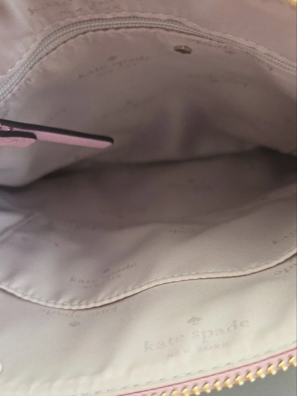 kate spade Rose Pink Saffiano Leather Crossbody with Gold Hardware